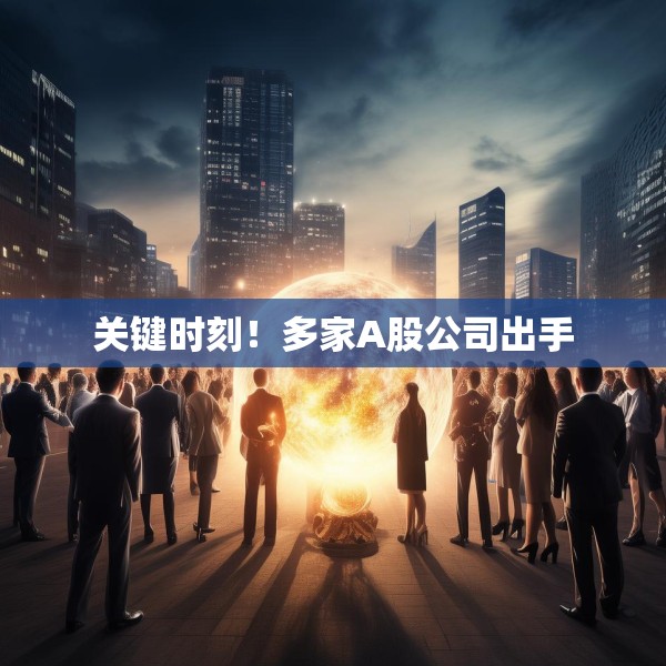 关键时刻！多家A股公司出手