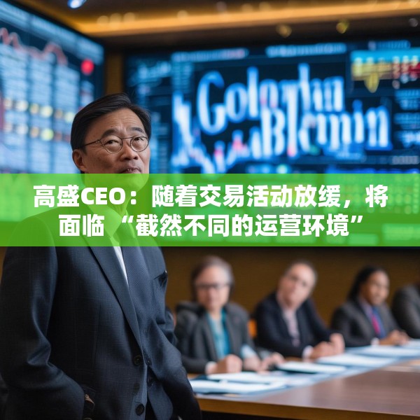 高盛CEO：随着交易活动放缓，将面临 “截然不同的运营环境”