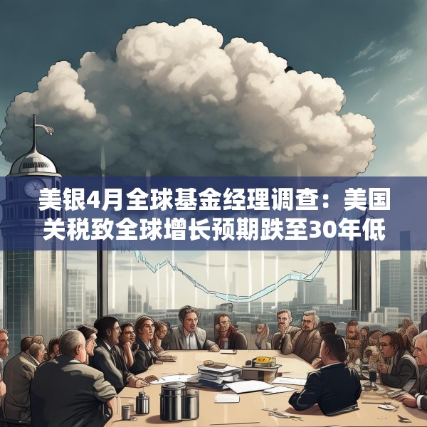 美银4月全球基金经理调查：美国关税致全球增长预期跌至30年低点