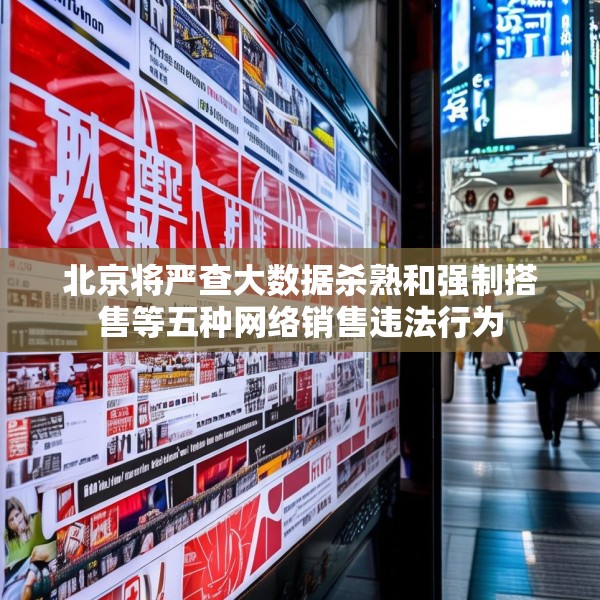 北京将严查大数据杀熟和强制搭售等五种网络销售违法行为