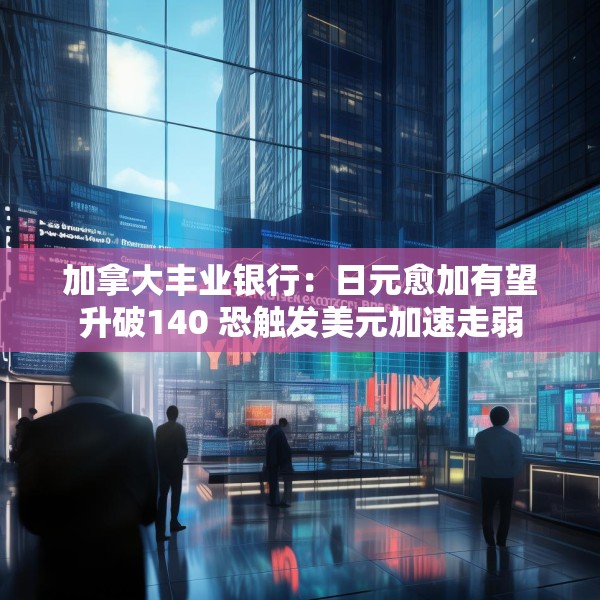 加拿大丰业银行：日元愈加有望升破140 恐触发美元加速走弱