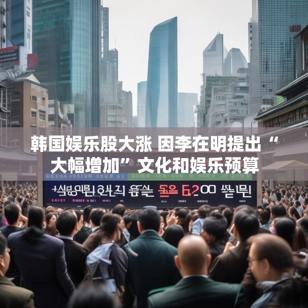 韩国娱乐股大涨 因李在明提出“大幅增加”文化和娱乐预算
