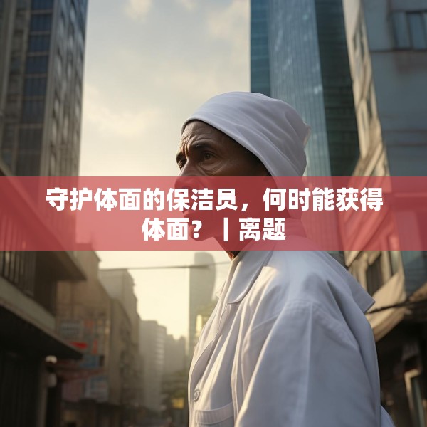 守护体面的保洁员，何时能获得体面？｜离题