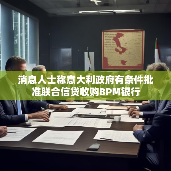 消息人士称意大利政府有条件批准联合信贷收购BPM银行