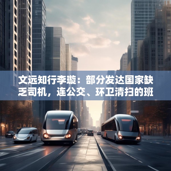 文远知行李璇：部分发达国家缺乏司机，连公交、环卫清扫的班次都减少了