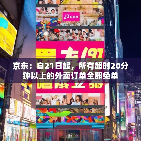 京东：自21日起，所有超时20分钟以上的外卖订单全部免单