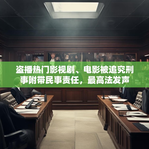 盗播热门影视剧、电影被追究刑事附带民事责任，最高法发声