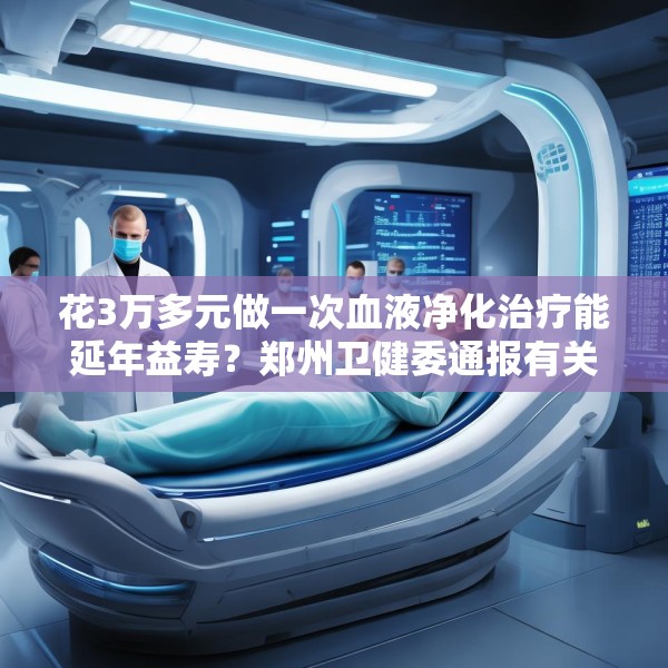 花3万多元做一次血液净化治疗能延年益寿？郑州卫健委通报有关查处情况