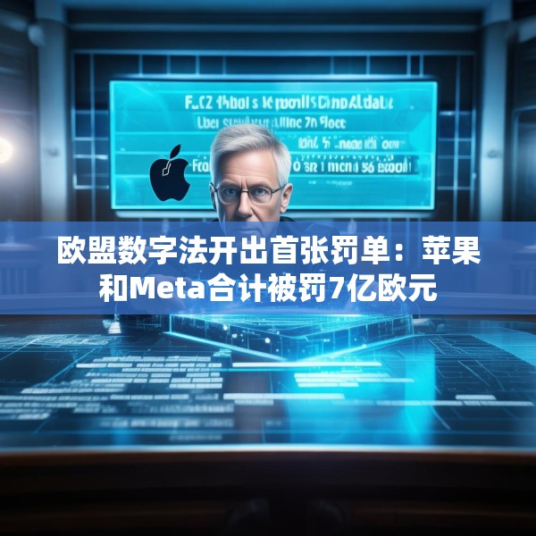 欧盟数字法开出首张罚单：苹果和Meta合计被罚7亿欧元