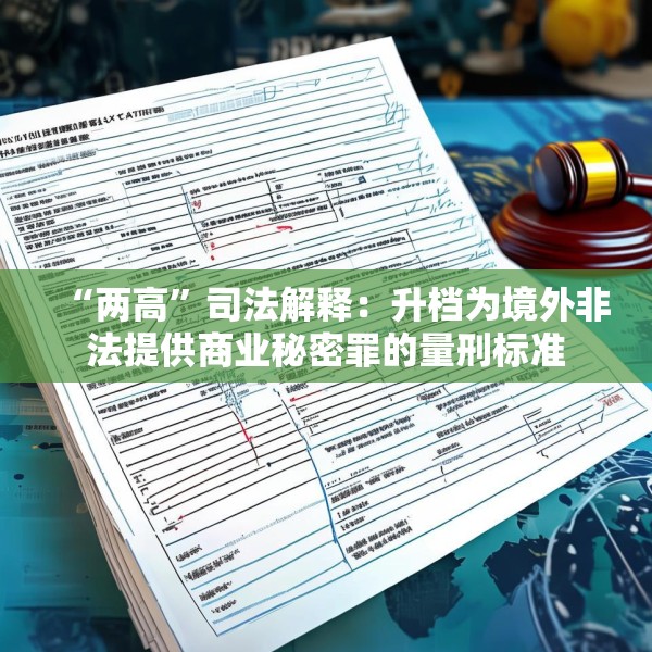 “两高”司法解释：升档为境外非法提供商业秘密罪的量刑标准