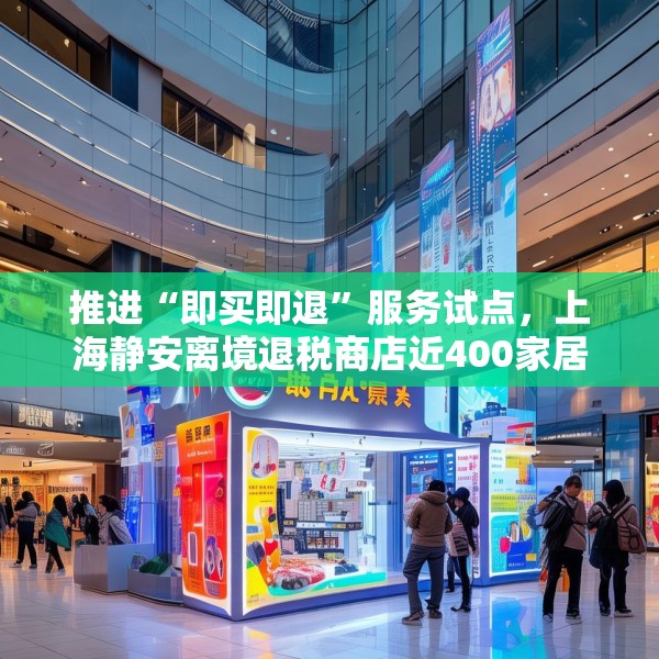 推进“即买即退”服务试点，上海静安离境退税商店近400家居全市首位