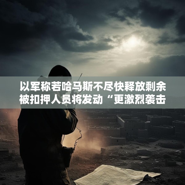 以军称若哈马斯不尽快释放剩余被扣押人员将发动“更激烈袭击”