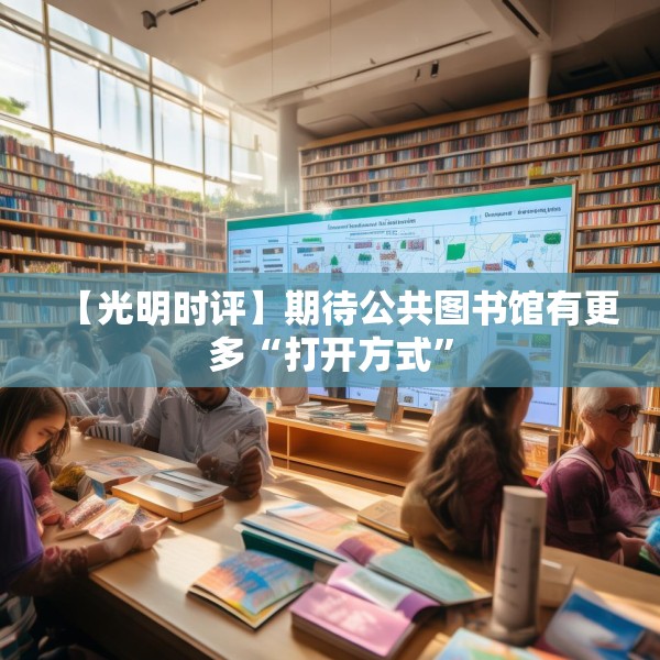 【光明时评】期待公共图书馆有更多“打开方式”