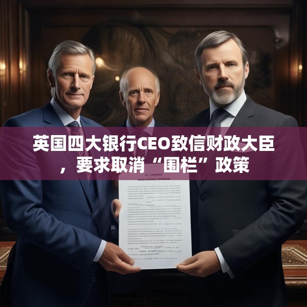 英国四大银行CEO致信财政大臣，要求取消“围栏”政策