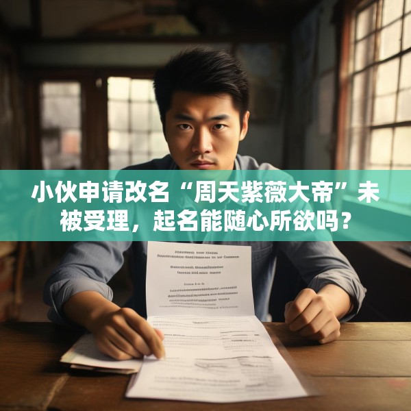 小伙申请改名“周天紫薇大帝”未被受理，起名能随心所欲吗？