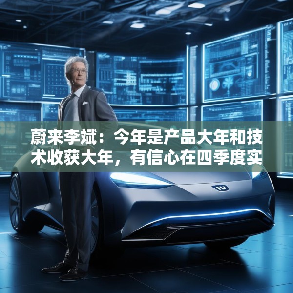 蔚来李斌：今年是产品大年和技术收获大年，有信心在四季度实现盈利