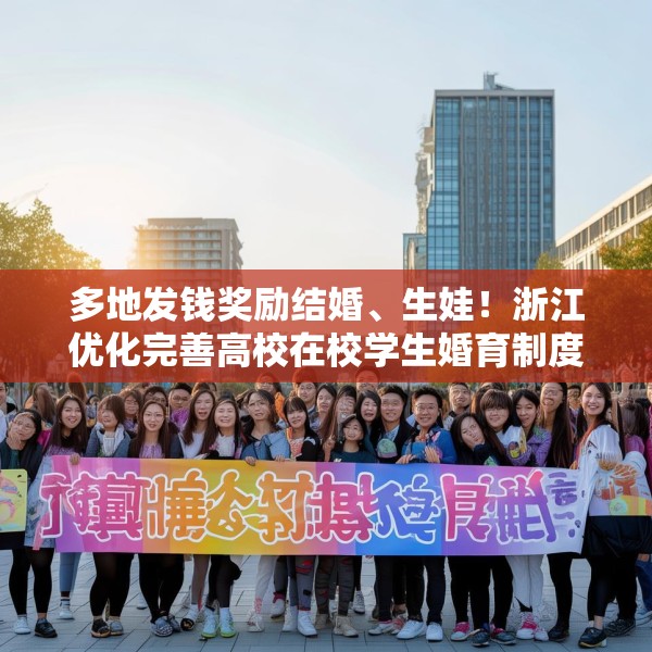 多地发钱奖励结婚、生娃！浙江优化完善高校在校学生婚育制度