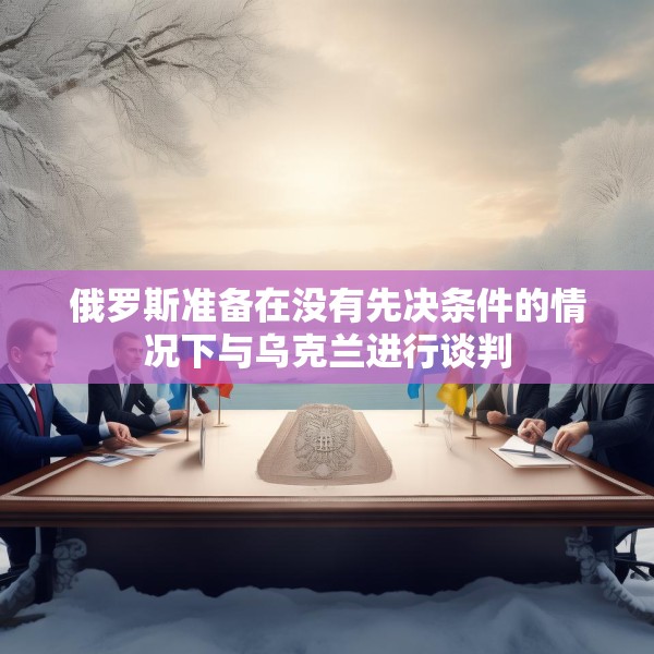 俄罗斯准备在没有先决条件的情况下与乌克兰进行谈判