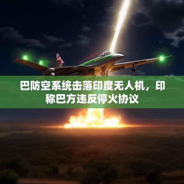 巴防空系统击落印度无人机，印称巴方违反停火协议