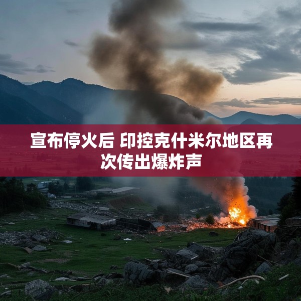 宣布停火后 印控克什米尔地区再次传出爆炸声