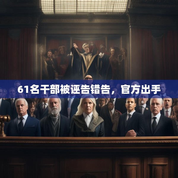 61名干部被诬告错告，官方出手