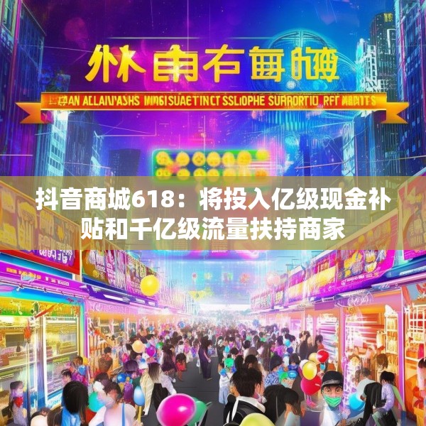 抖音商城618：将投入亿级现金补贴和千亿级流量扶持商家