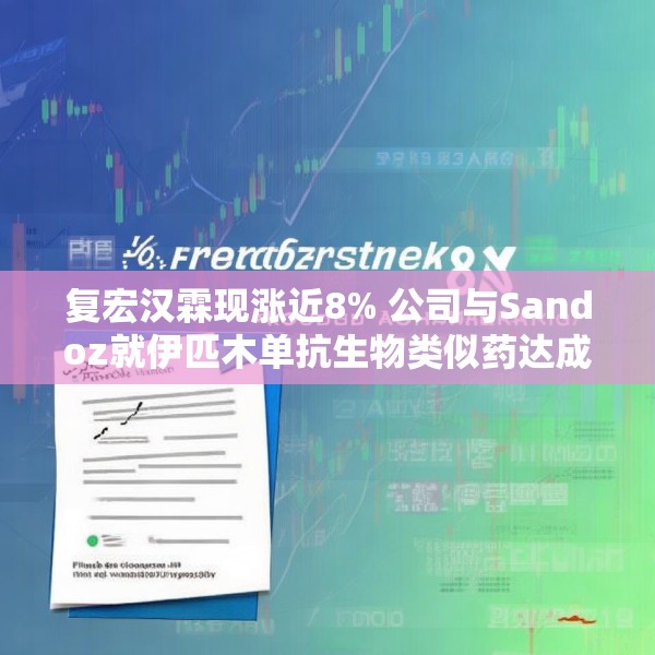 复宏汉霖现涨近8% 公司与Sandoz就伊匹木单抗生物类似药达成授权合作