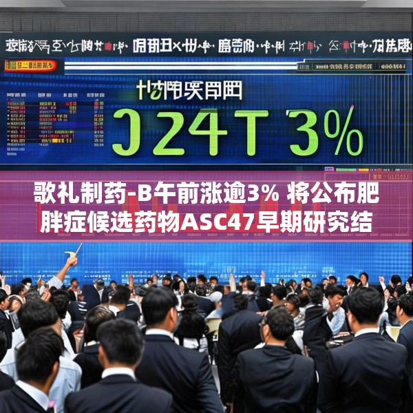 歌礼制药-B午前涨逾3% 将公布肥胖症候选药物ASC47早期研究结果