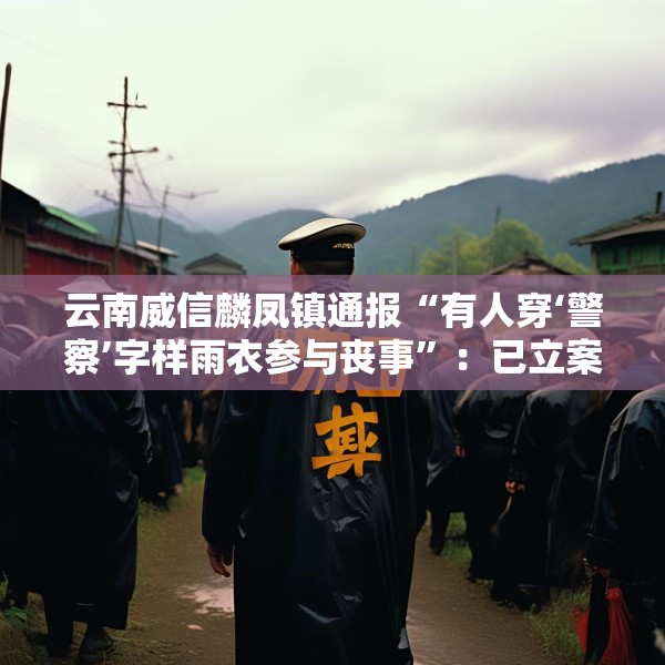 云南威信麟凤镇通报“有人穿‘警察’字样雨衣参与丧事”：已立案查处
