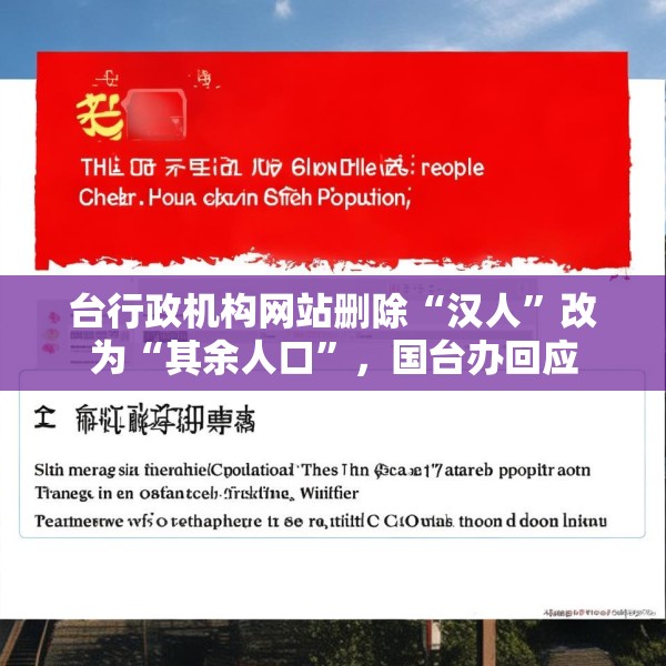 台行政机构网站删除“汉人”改为“其余人口”，国台办回应
