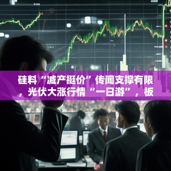 硅料“减产挺价”传闻支撑有限，光伏大涨行情“一日游”，板块市值蒸发153亿