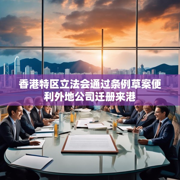 香港特区立法会通过条例草案便利外地公司迁册来港