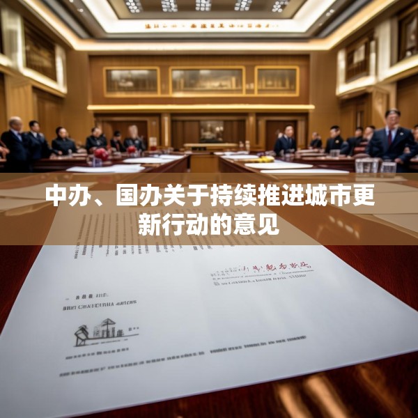 中办、国办关于持续推进城市更新行动的意见