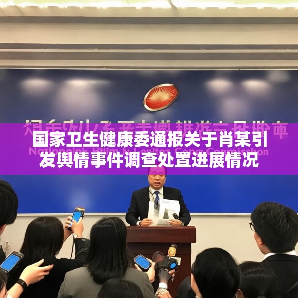 国家卫生健康委通报关于肖某引发舆情事件调查处置进展情况