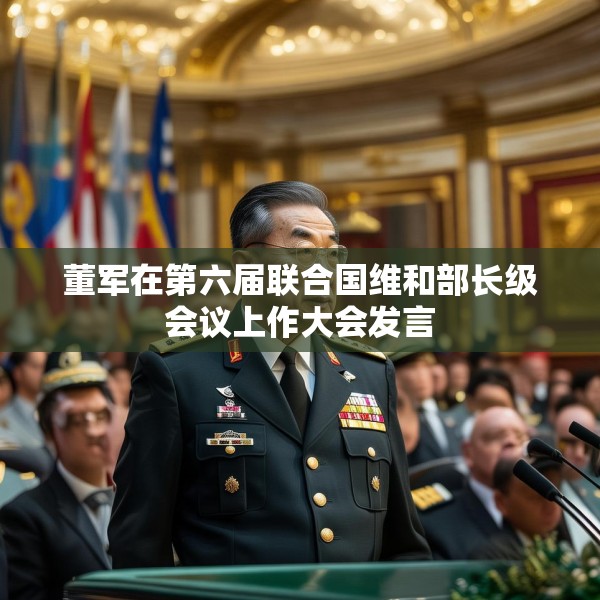 董军在第六届联合国维和部长级会议上作大会发言