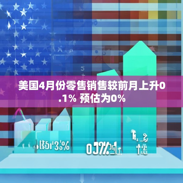 美国4月份零售销售较前月上升0.1% 预估为0%