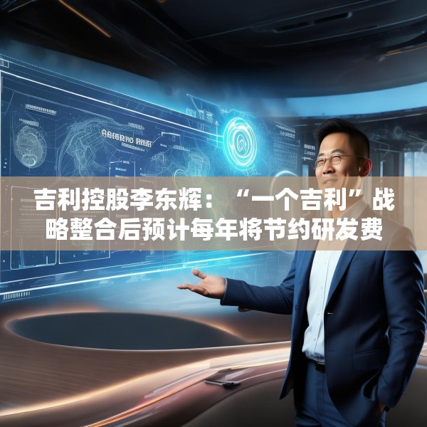 吉利控股李东辉：“一个吉利”战略整合后预计每年将节约研发费用数十亿元