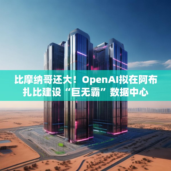 比摩纳哥还大！OpenAI拟在阿布扎比建设“巨无霸”数据中心