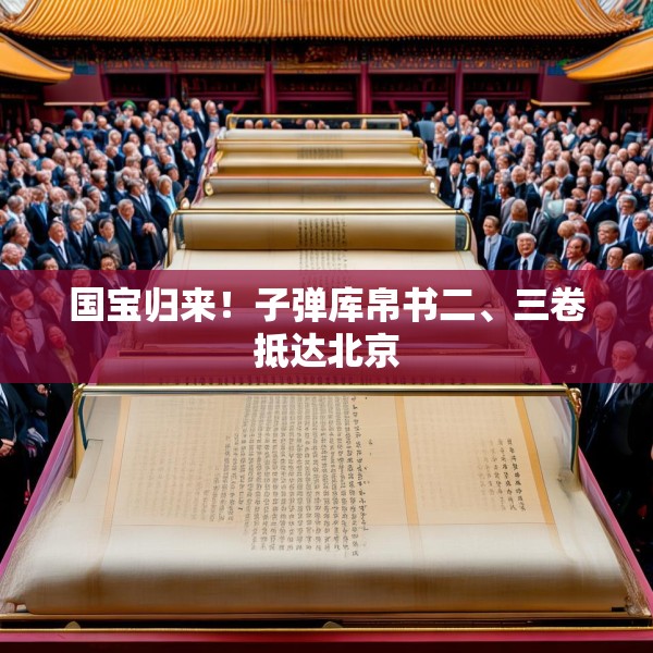 国宝归来！子弹库帛书二、三卷抵达北京