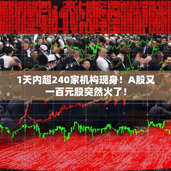 1天内超240家机构现身！A股又一百元股突然火了！