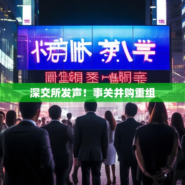 深交所发声！事关并购重组