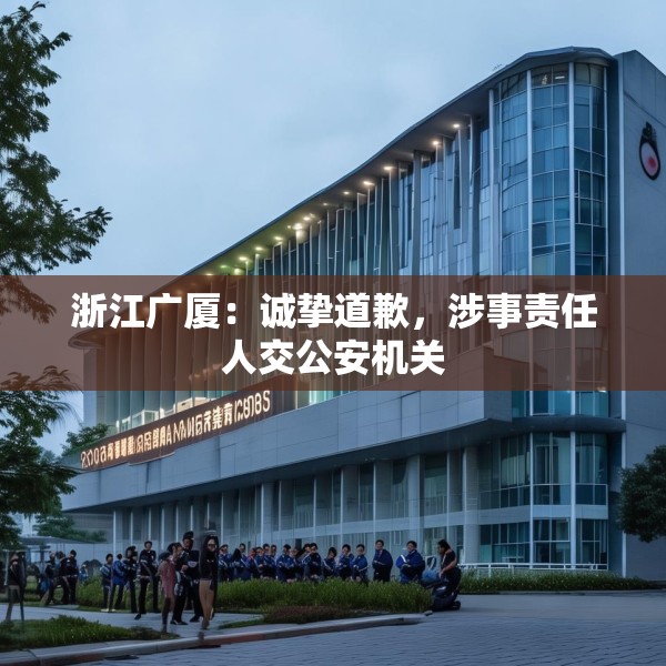 浙江广厦：诚挚道歉，涉事责任人交公安机关