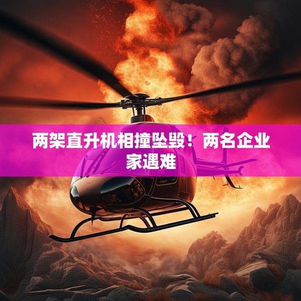 两架直升机相撞坠毁！两名企业家遇难