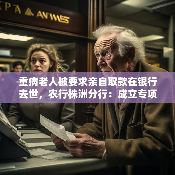 重病老人被要求亲自取款在银行去世，农行株洲分行：成立专项工作组、配合警方调查