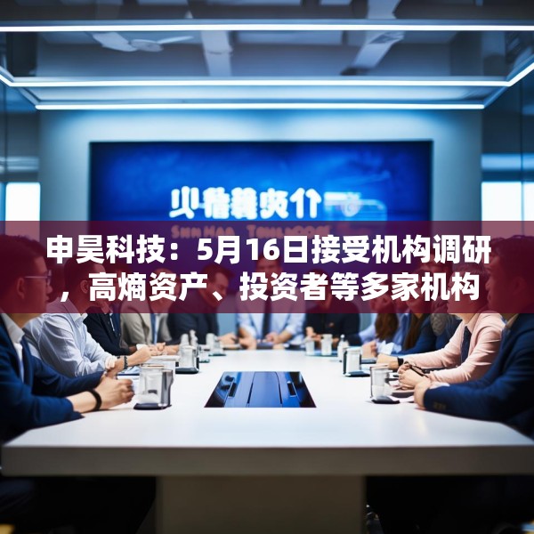 申昊科技：5月16日接受机构调研，高熵资产、投资者等多家机构参与