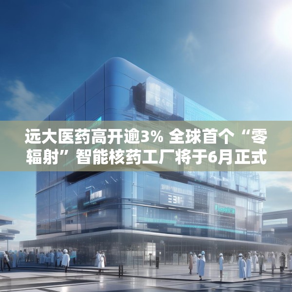 远大医药高开逾3% 全球首个“零辐射”智能核药工厂将于6月正式投入运营