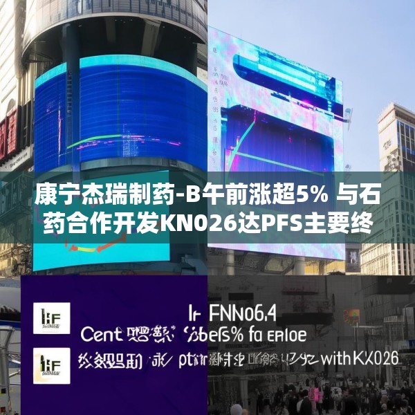 康宁杰瑞制药-B午前涨超5% 与石药合作开发KN026达PFS主要终点