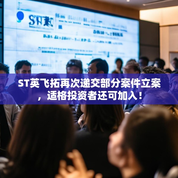 ST英飞拓再次递交部分案件立案，适格投资者还可加入！