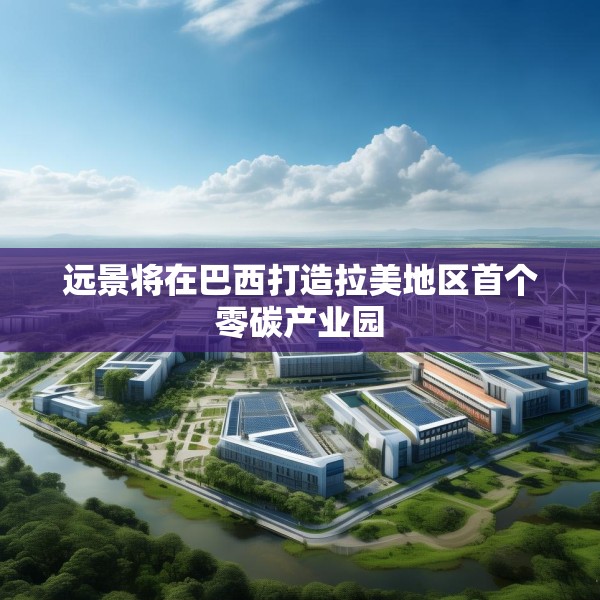远景将在巴西打造拉美地区首个零碳产业园