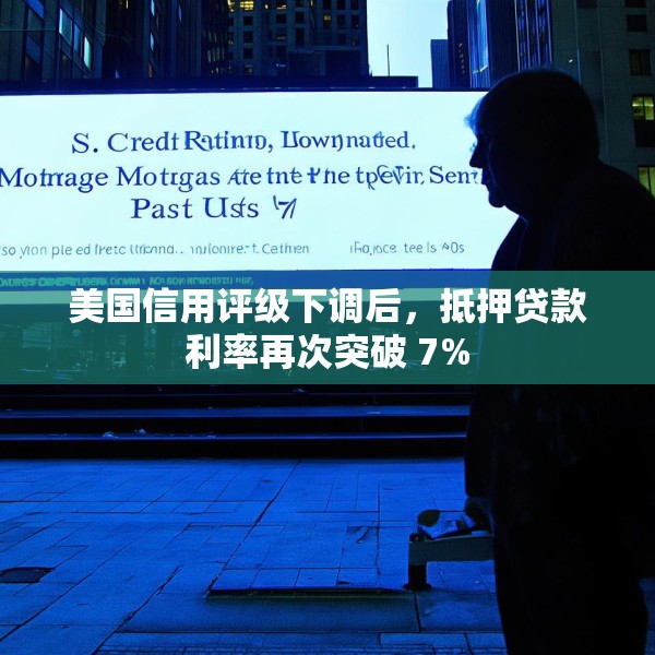美国信用评级下调后，抵押贷款利率再次突破 7%